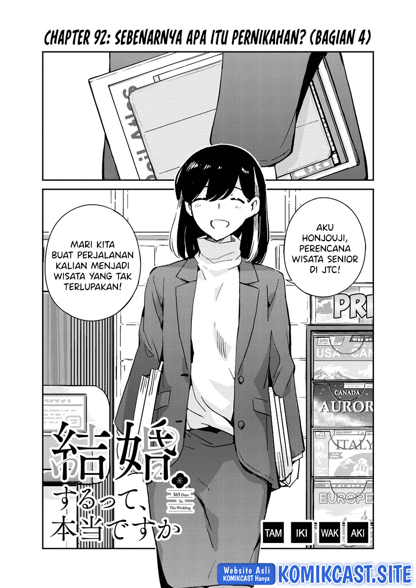 Kekkon Surutte, Hontou Desu ka? Chapter 92 Gambar 3
